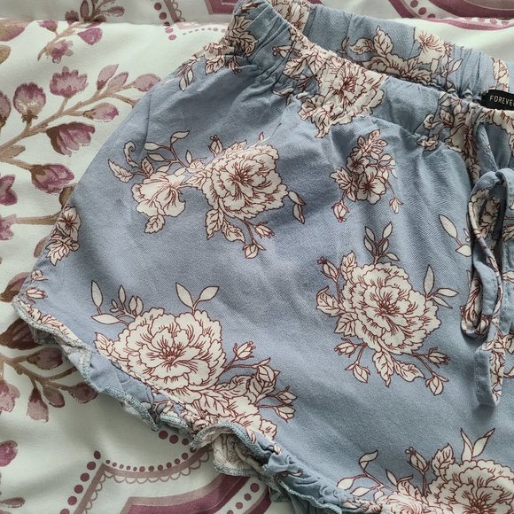 Forever21 Floral Pajama Shorts - Picture 3 of 14